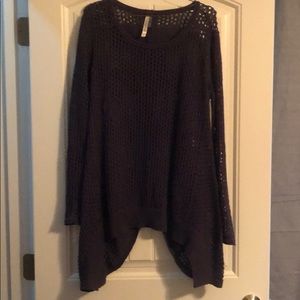 Women’s split back crochet sweater